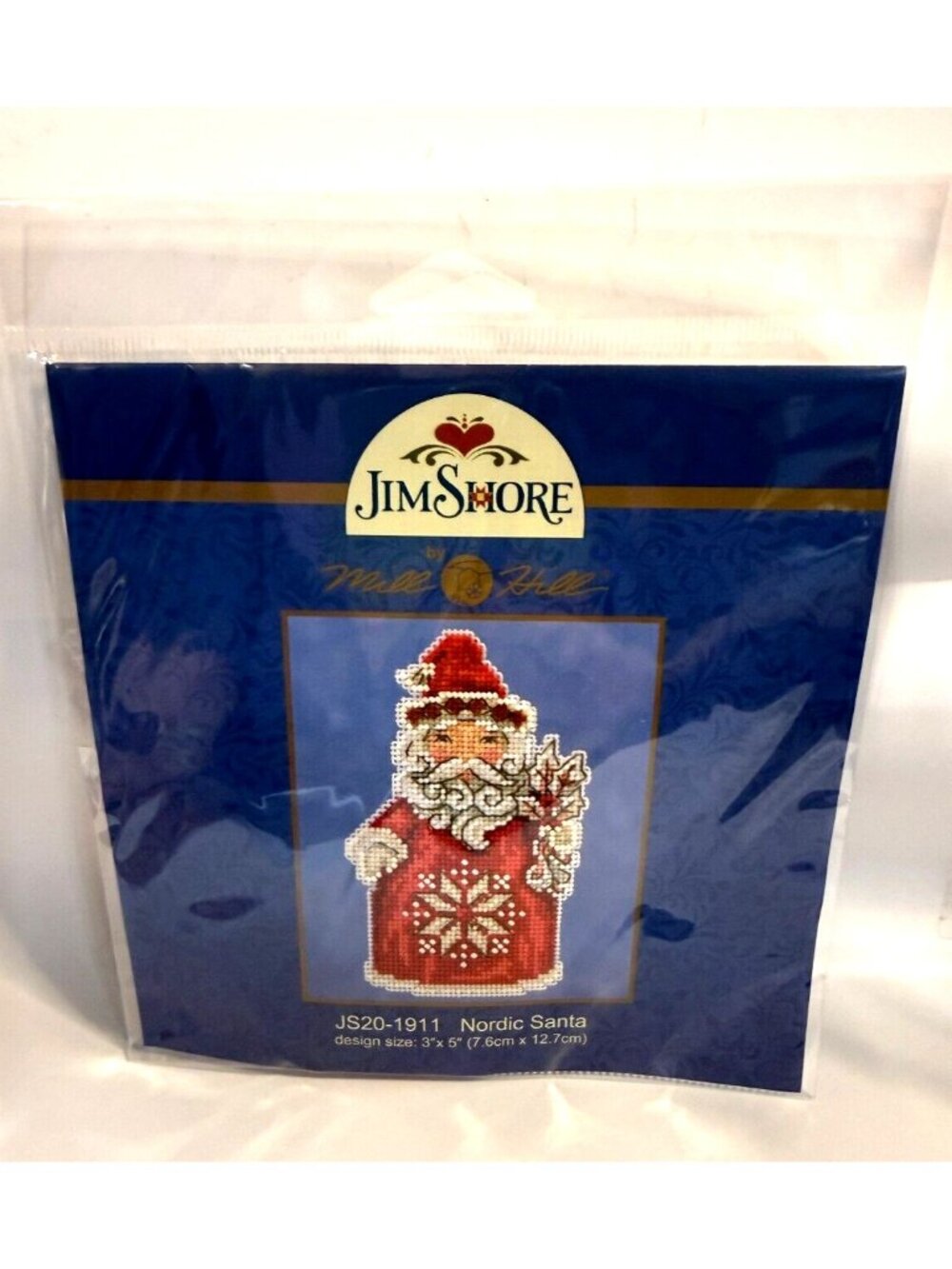 Mill Hill - Jim Shore - Nordic Santa - Beaded Cross Stitch Kit - JS20-1911